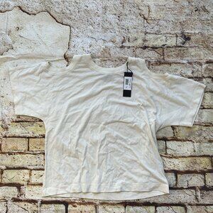 $88 Diesel Women’s T-Marie Ash Grey Tank Top Cutouts Shoulders Tee Size XS